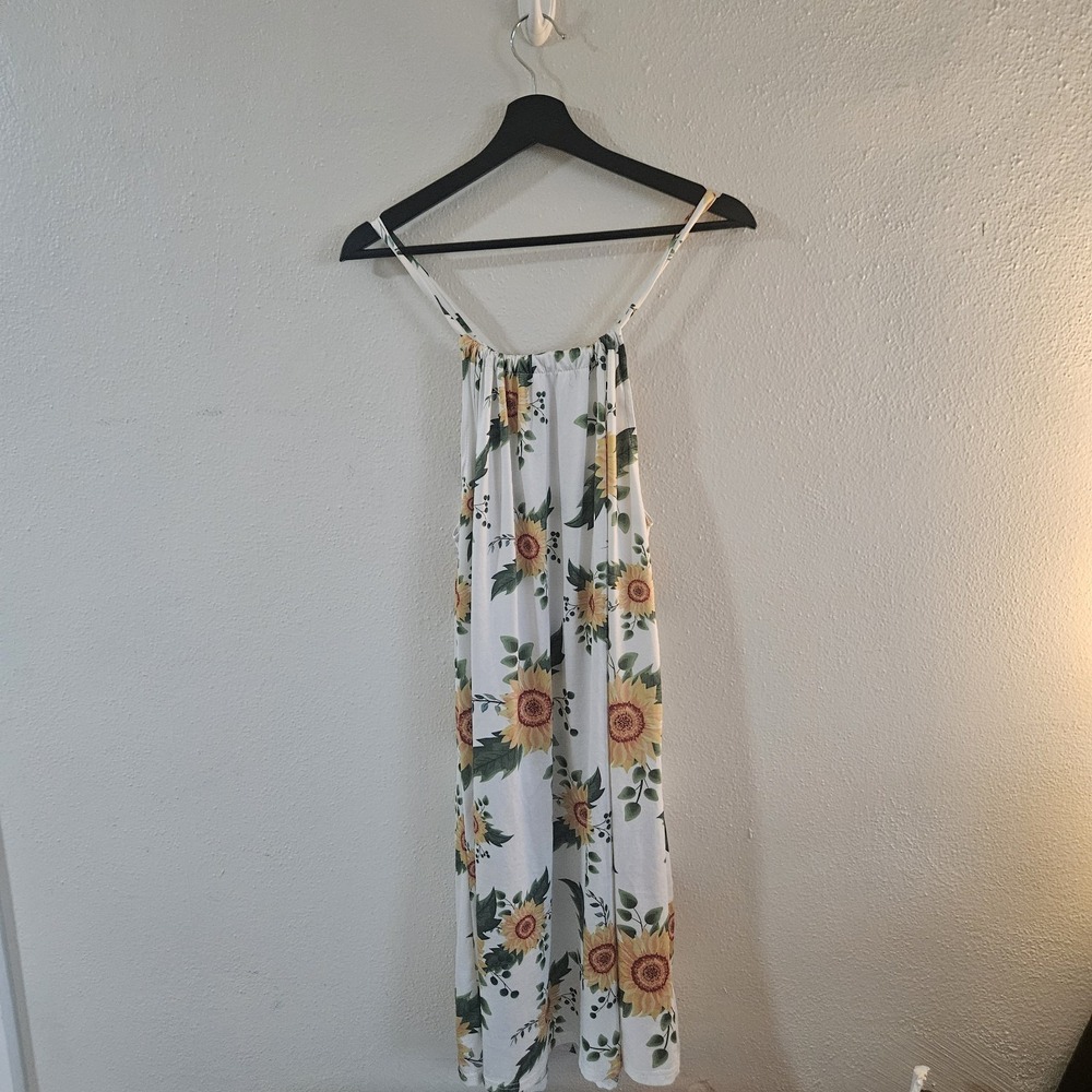 Sunflower High-Neck Cami Sundress